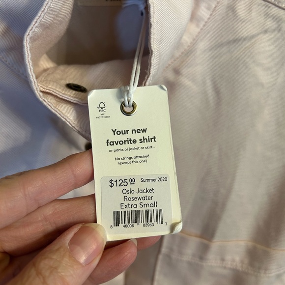 NWT Marine Layer Soft Pink Oslo Tie Hem Utility Jacket X-Small - Picture 9 of 11